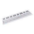 Suitable 61/88 Keys​ Piano Keyboard Chart​ ​Visual Tool​ Key Note Patterns​ ​Music Notes Reference Card​ ​Music Staff Board​ ​Piano Note Chart​ ​For Beginners. 