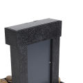 Indoor Tabletop Water Fountain Mirrored USB LED Waterfall Fountain 2 Hours Auto Power Off with Stone for Office. 