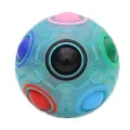 【LuckyBabyFans Store】Rainbow Ball Puzzles Spheric Magic Cube Toy Kids Plastic Creative Football Learning Educational Gifts For Children. 