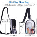 Waterproof Chest Bag Shoulder Bag For Sports Chest Hanger Shoulder Bag Mini Transparent Messenger Bag Waterproof Transparent Chest Bag. 