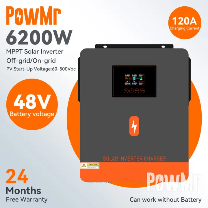 PowMr%206.2kw%20On-grid/Off-grid%20hybrid%20inverter%2048Vdc%20230VAC%20PV%20Panel%20Input%20500vdc%20Pure%20Sine%20Wave%20Solar%20Inverter%20120A%20Solar%20Controller%20Lithium%20Battery%20RGB%20Light%20One-click%20repair%20function%20-%20Image%202