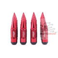 Red 20pcs RASTP Anti Theft Racing Car Tires Spike Lug Nuts,JDM Sytle Anodized Universal Wheel Lug Nuts. 