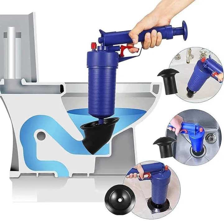Air Drain Blaster – High Pressure Toilet Plunger & Drain Clog Remover ...