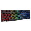 T-WOLF T-20 RGB Gaming Keyboard Wired Mechanical Feel Rainbow Backlight USB Keybord. 