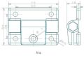 6pcs Plastic Z Shape Adjustable Torque Damping Hinge Stop Random Gemel Black White Positioning Angle Hinge. 
