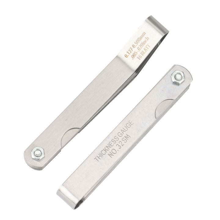 Teaching Feeler Gauge 32Piece Feeler Gauge+16Piece Elbow Feeler Gauge ...
