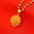 24K Gold Jewelry Gold accessories Matte Big Flower Pendant Women's Pendant Accessories. 