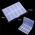 Transparent Plastic Jewelry Storage Box Adjustable Storage Container - 1pc/bag. 