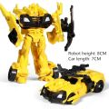 Children Toys Mini Transformation Robot Kit Toys Optimus Prime Bumblebee Models 2 in 1 Deformed Car Toy Robots Toys For Kids Gift. 