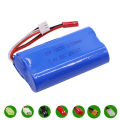 7.4v 3000mah 2s 18650 Lipo For Udi U12a S033g Q1 H100 H101 H102 H103 Ft009 Rc Boats Model Parts El-2p/ /jst/t Plug. 