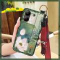 Anti-knock Back Cover Phone Case For ZTE Blade A54 Dirt-resistant Anti-dust Silicone ring Soft case Lanyard Durable. 