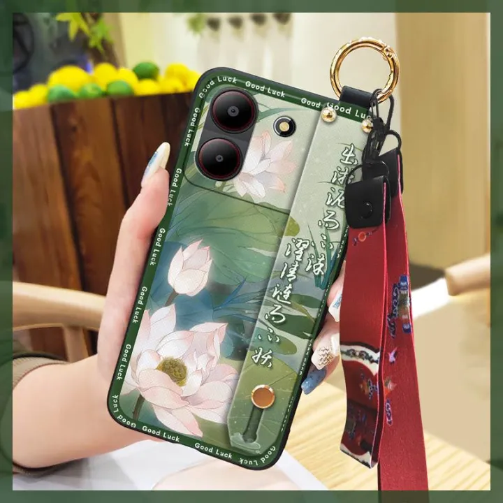 Anti-knock%20Back%20Cover%20Phone%20Case%20For%20ZTE%20Blade%20A54%20Dirt-resistant%20Anti-dust%20Silicone%20ring%20Soft%20case%20Lanyard%20Durable%20-%20Image%205