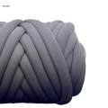 Chunky Yarn, Tube Giant Yarn, Soft Crocheting Hand Knit Jumbo Tubular Yarn, Bulky Chunky Yarn for Macrame, Carpets, Crochet, Pillow, Cushion. 