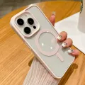 Candy Color Bumper Transparent For Magsafe Magnetic Case For iPhone 16 14 11 12 13 15 Pro Max Mini X XS XR 8 7 Plus Clear Cover. 