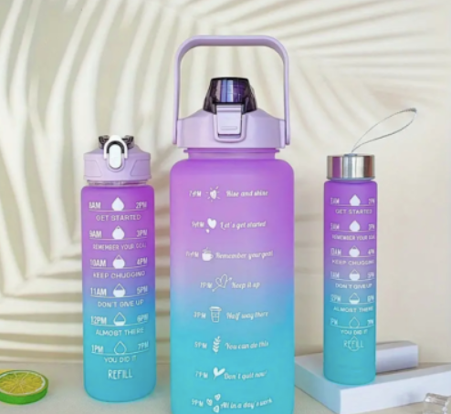 3%20Pack%20Water%20Bottles%20Set%20with%202L%20Large%20Bottle%20900ML%20Portable%20Bottle%20and%20300ML%20Mini%20Bottle%20Motivational%20Drinks%20Bottle%20with%20Time%20Marker%20Leak-Proof%20Gradient%20Water%20Jug%20-%20Image%208
