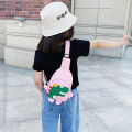 Kids Little Backpack Cartoon Cute Little Dinosaur Chest Bag Funny Cartoon Dinosaur Print Travel Satchel Shoulder Messenger Bags. 