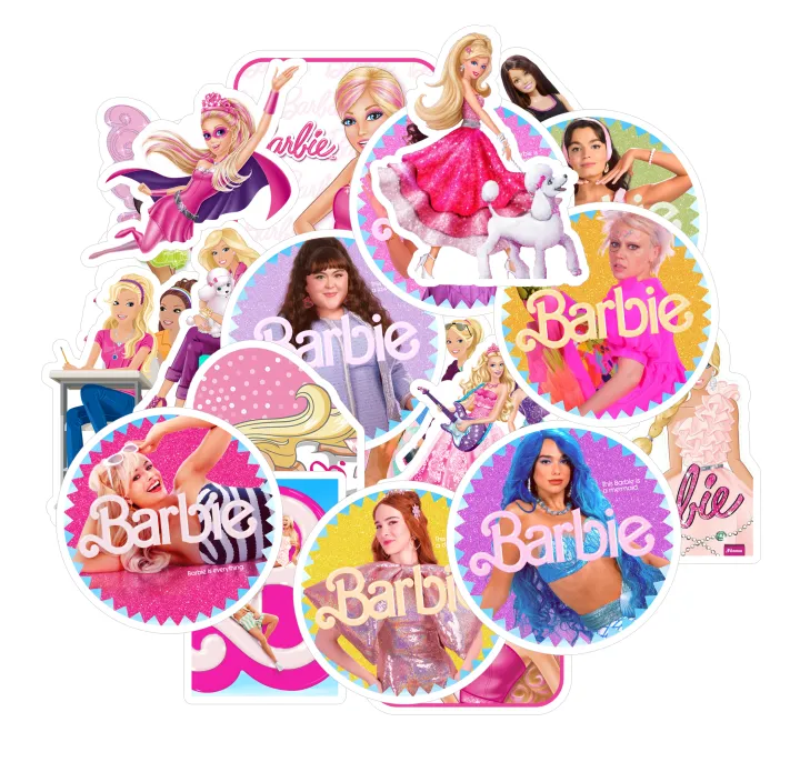 20/40/60pcs%20Barbie%20Stickers%20Cute%20Barbie%20Doll%20Princess%20Stickers%20for%20Laptop%20Scrapbook%20Journal%20Kids%20Girls%20Boys%20Stickers%20-%20Image%203