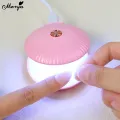 Monja 18W 5Leds Mini LED Nail Dryer Portable Seashell Shape USB Nail UV Lamp Nail Gel Polish Quick Drying Nail Lamp DIY Cure Machine Nail Art Tools. 