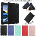 Soft TPU Tablet Case For Amazon Kindle Fire HD 8 HD8 2018 2017 2016 8.0 inch Kids Baby Safe Shockproof Silicone e-Book Case. 