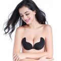 Self-Adhesive Silicone woman Push Up Bust Front Closure Strapless Invisible bra 2019 #E. 