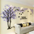 Tree Acrylic mirror wall stickers For living room  3d Wall sticker. 