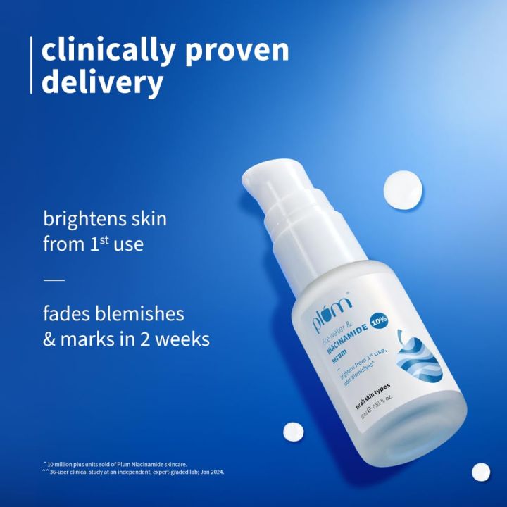 Plum%2010%25%20Niacinamide%20Face%20Serum%20with%20Rice%20Water%20%20Vitamin%20B3%20with%20Japanese%20Fermented%20Rice%20Water%20%20For%20Clear,%20Blemish-Free,%20Bright%20Skin%20%20Suits%20All%20Skin%20Types%20%20Fragrance-Free%20%2015%20ml%20-%20Image%209