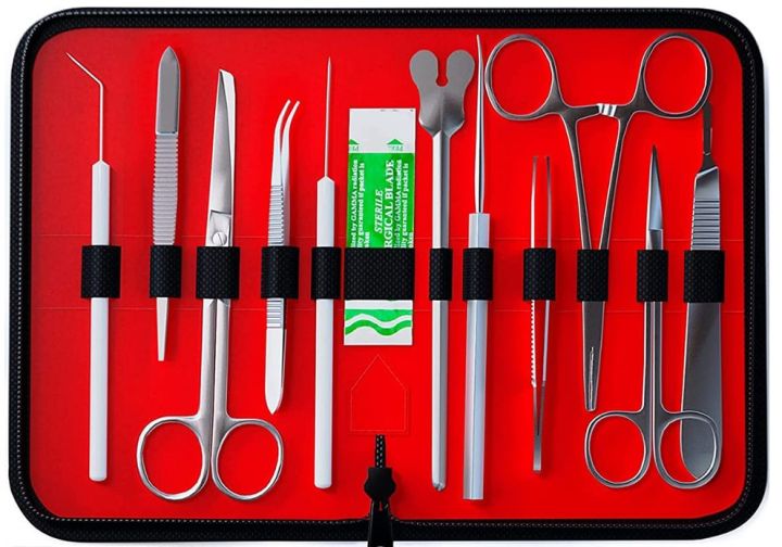 Advanced%20Dissection%20Kit%20Biology%20Lab%20Anatomy%20Dissecting%20Set%20with%20Stainless%20Steel%20Scalpel%20Knife%20Handle%20Blades%20for%20Medical%20Students%20and%20Veterinary%20%20(24%20Pcs)%20-%20Image%203