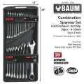 Combination Spanner Set - 26Pcs - CRV - BAUM - Anti-Skid - (6-32mm) - German Standard. 