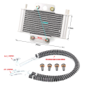 Motorcycle Radiator Engine Oil Cooler Motocross Oil Cooler Dirt Pit Bike for 150-250Cc Husqvarna GY6. 