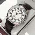 Wokai Men's Watch Quartz Movement Classic Simple Large Dial Casual Stylish Wristwatch. 
