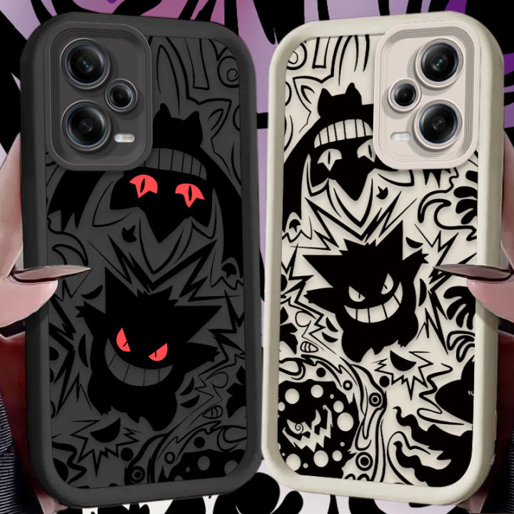 Luxury Pokemon Gengar Phone Case For Xiaomi Redmi Note 13 12 11 Pro Plus 12S 11S 10S 10 9 9S 8 12C 13C Soft Silicone Cases Funda
