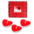 Heart Shape Tea light home decor candles 10 PCs - Tea Light Candle Sets, 10 Pieces Red Heart Floating Candle. 