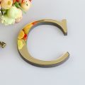 26 Letters DIY 3D Mirror Acrylic Wall Sticker Decals Home Decor Wall Art Mural Letter Gold Living Room Decoration Wall Decals. 