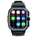 LOKMAT APPLLP 4 MAX Android Smartwatch Fitness Tracker, 2.02'' TFT Touch Screen, 2GB RAM 16GB ROM, Dual Camera - Black. 