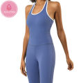 OzalCtree Women Hang Neck Yoga Jumpsuits Padded One Piece Gym Tracksuits Seamless Sportswear Yoga Suits Fitness Clothing Workout Bodysuits. 