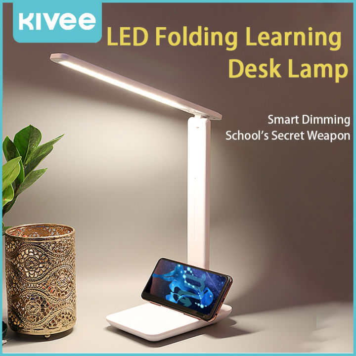 KIVEE DM11 Rechargeable Lights Desk Lamp 3-speed Touch Dimming USB LED Light College Dorm Bedroom Lamp Modern Table Lamp Eye Protection Lights Work And Study Table Lights  Night Light