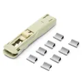 Paper Clipper And Refills Set Reusable Mini Binder No Hole Binding Clips For Max 40pages File Index Work School A6679. 