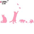 Cartoon Black Naughty Kitten Wall Sticker For Kids Room Bedroom Stairs Home Decoration Vinyl Wall Decals Cute Cats DIY Art Mural. 