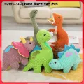 32cm Pet Dog Plush Squeaker Toy Puppy Plush Sound Animal Shape Molar Toys for Small Medium Big Dogs, Dinosaurs. 