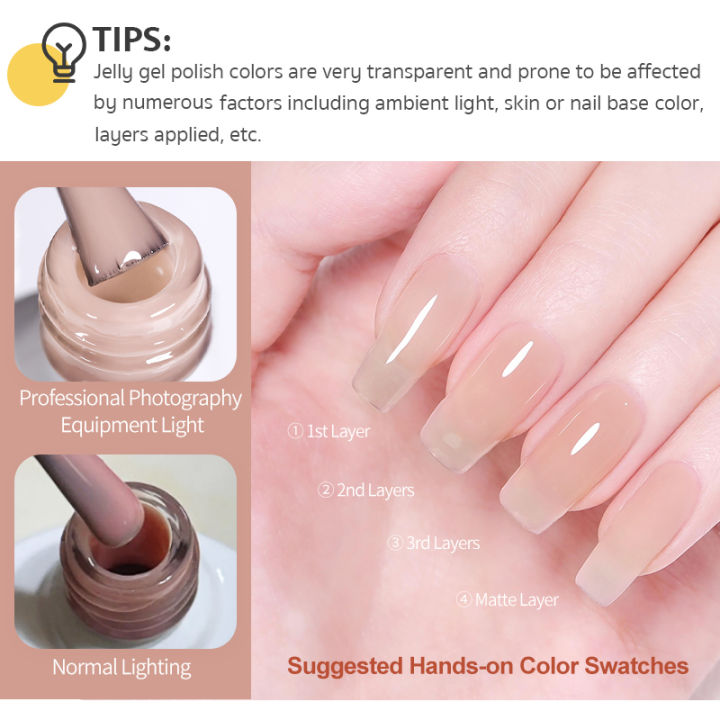 BORN%20PRETTY%20Jelly%20Nude%20Gel%20Nail%20Polish%2010ml%20Light%20Pink%20Peach%20Translucent%20Color%20UV%20Light%20Cure%20Gel%20Varnish%20Nail%20Art%20DIY%20at%20Home%20-%20Image%204