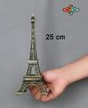 Paris Eiffel Tower Figurine Statue - Metal Crafts Vintage Model Miniatures Decor Antiques Bronze Tone Travel Souvenir Valentine Gift. 