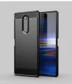 lthmy for Sony Xperia 1 Case Carbon Fiber TPU Soft Silicone Back Cover Armor Phone Case Casing. 