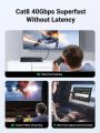 UGREEN Cat 8 Ethernet Cable, High Speed Braided 40Gbps 2000Mhz Network Cord Cat8 RJ45 Shielded Indoor Heavy Duty LAN Cables Compatible for Gaming PC PS5 Xbox Modem Router. 