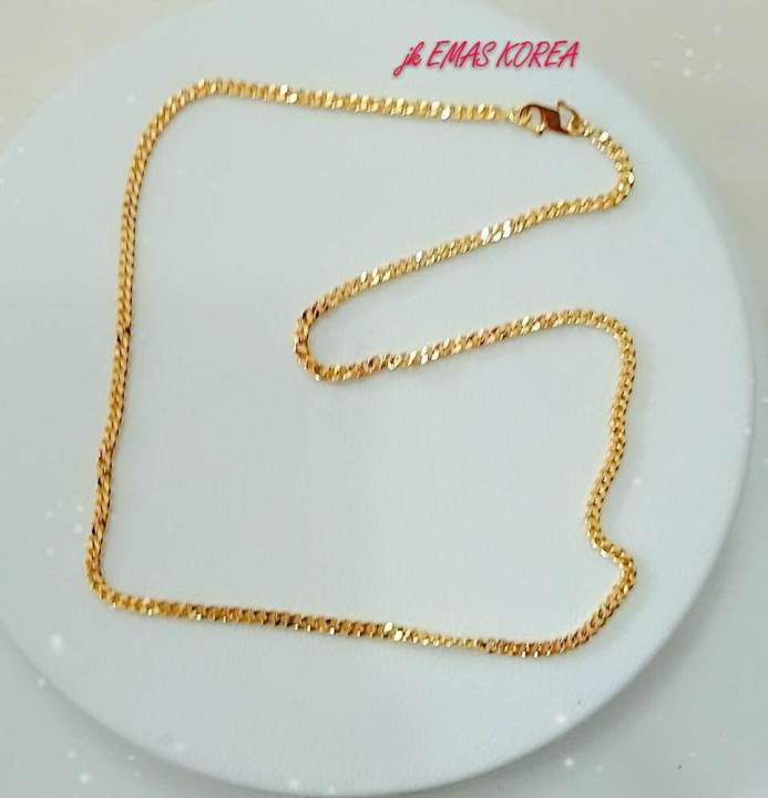 Rantai%20leher%20EMAS%20KOREA%20Jewellery%20Necklaces%20nipis%2035cm-45cm/%203mm%20golden%20plated%20-%20Image%204