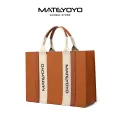 MATEYOYO Felt Bag Classical Tote Bag Felt Bag Thickened High-Capacity Shopping Handbag Daily Commuting Bakery Coffee Shop Shoulder Bag Simple And Fashionable Office Handbag. 