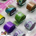 12 Pcs/Set Adhesive Tape Lovely mini glitter Washi Tape Set DIY Decoration Sticker Label Masking Tape. 