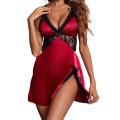 Women Sleepwear Attractive Sleeveless Mini Above Knee Women Sleepshirt Dress. 