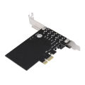 PCI-E Express Expansion Card 5.1 Sound 5 Port Sound Card Stereo Surround Sound Card for Desktop Black. 