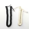Black Or White Coiled Telephone Phone Handset Spiral Cord Cable 6ft RJ9 RJ10 4P4C Phone Receiver Spiral Cable 1.5m. 