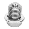 Magnetic Oil Drain Plug, Wide Application Car Oil Drain Plug 1 Pair for Replacement. 